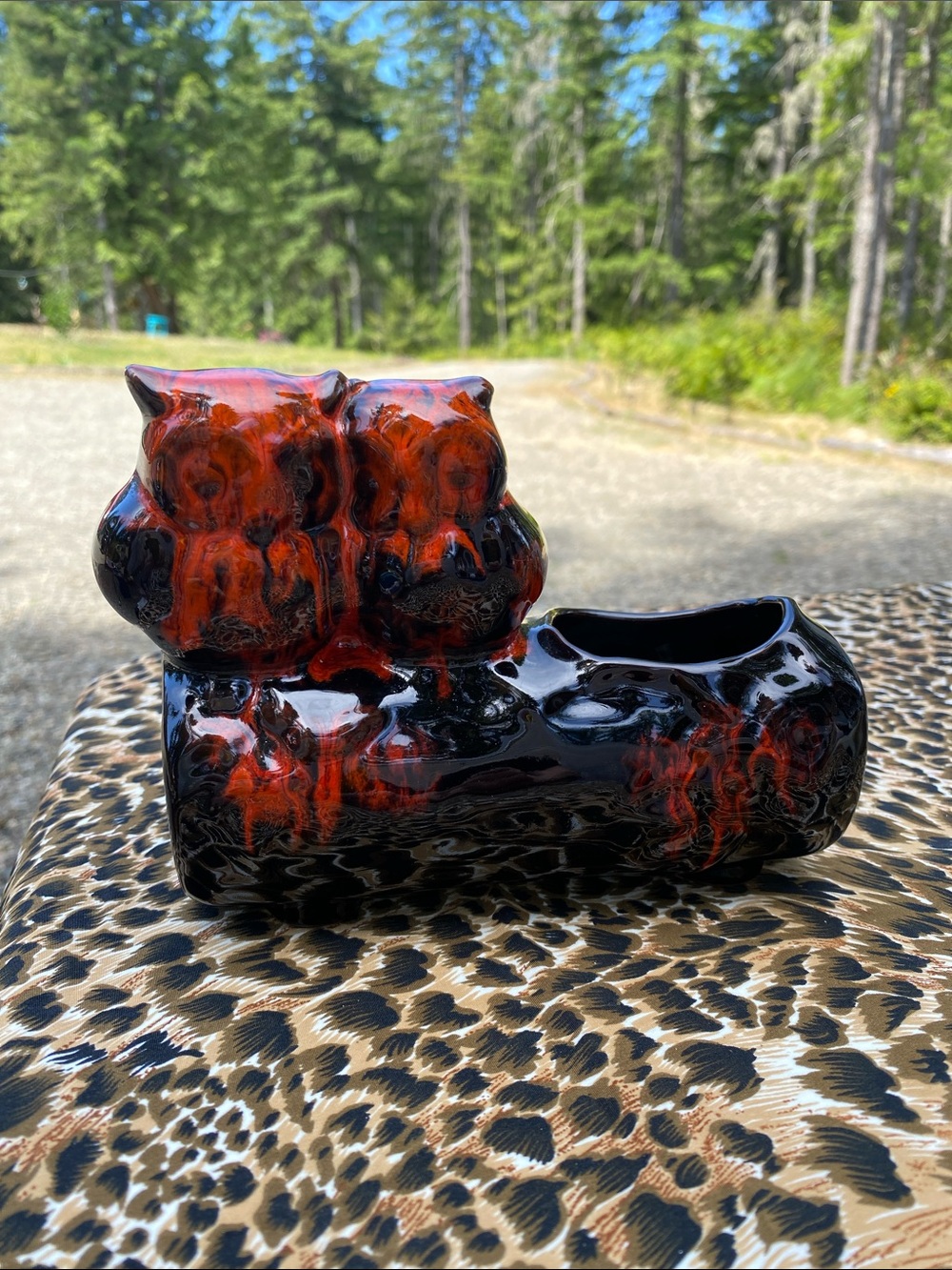 Canuck Pottery Owl Planter